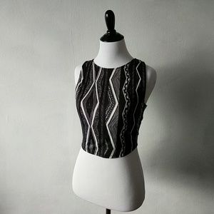 Crop top cut out tank